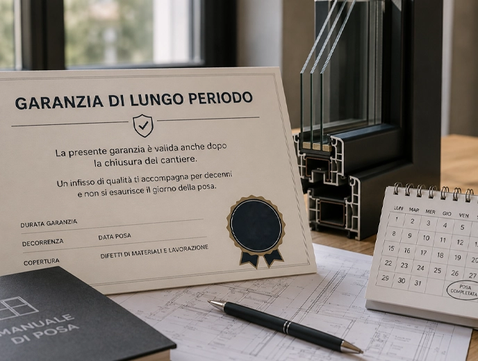 Certificato di garanzia di lungo periodo THUNDRA con i termini per iscritto
